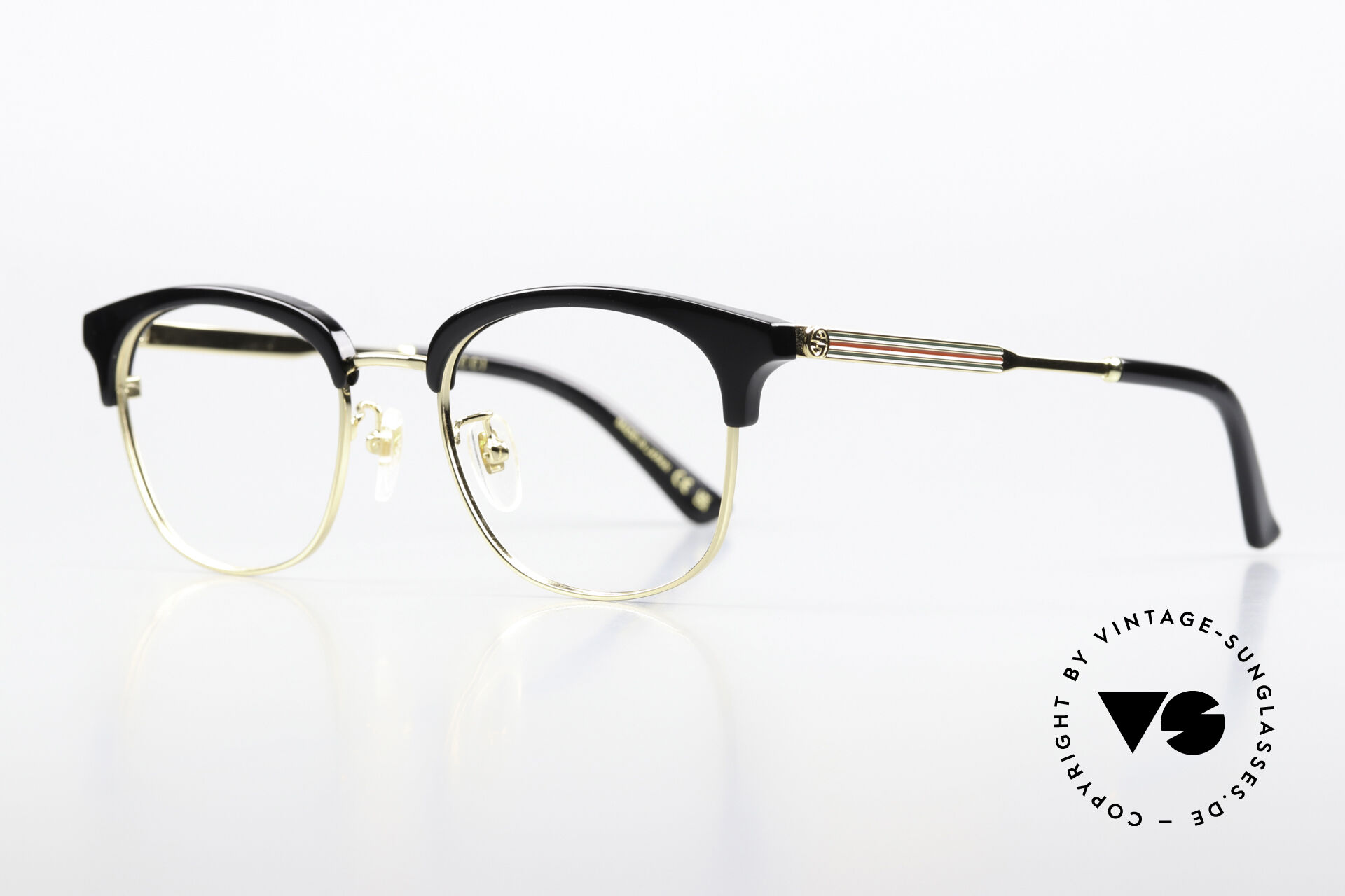 関税・送料込＊Gucci＊GG0590OK  メガネ Glasses Gucci GG0590OK Combi Glasses Gold Black