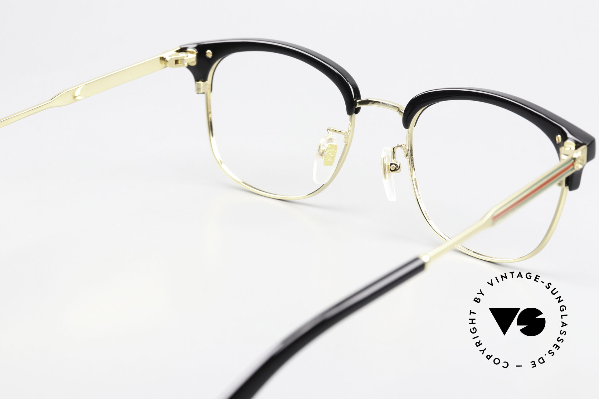 関税・送料込＊Gucci＊GG0590OK  メガネ Glasses Gucci GG0590OK Combi Glasses Gold Black