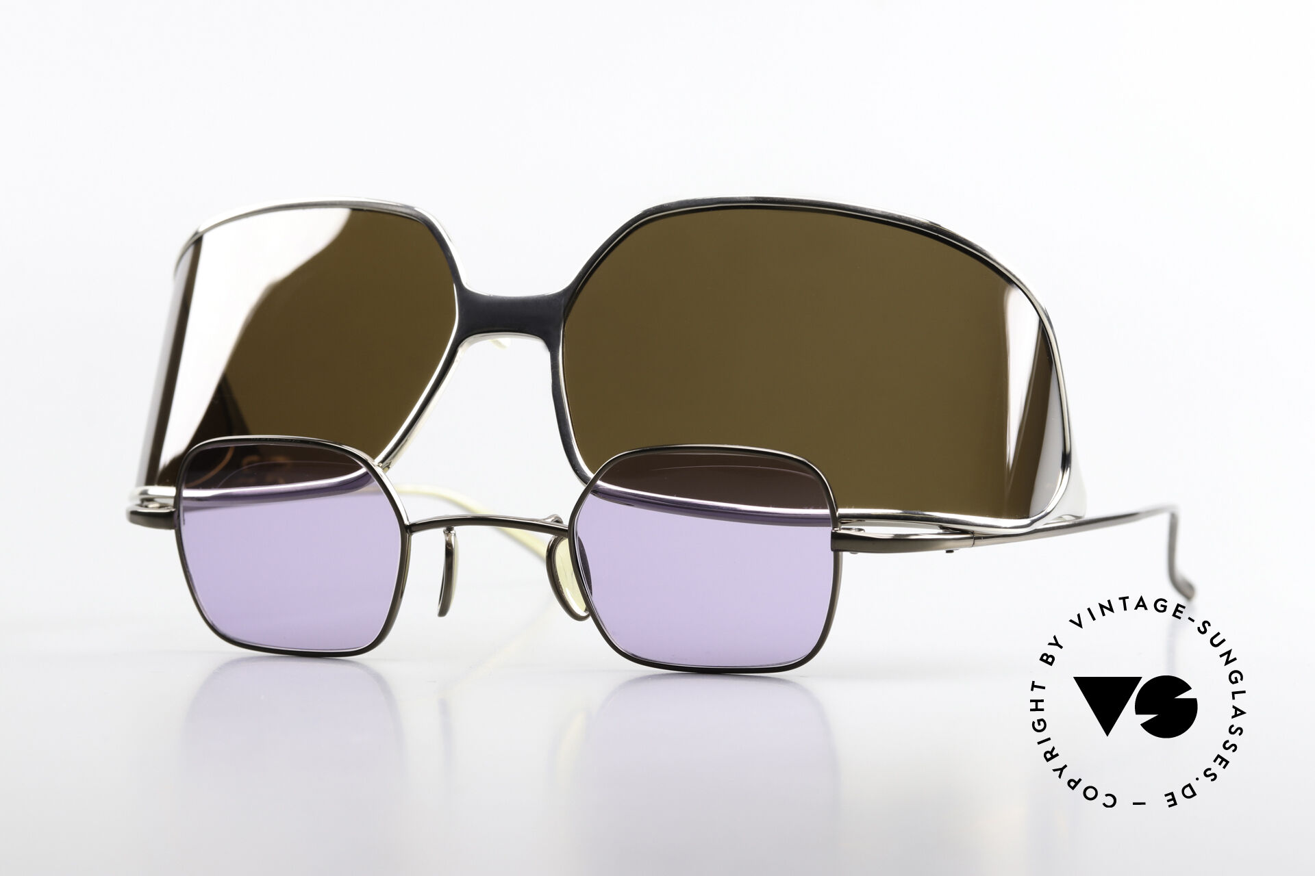 Sunglasses Christian Roth 14004 Small Frame Large Clip-On Sunglasses Christian Roth 14004 Small Frame Large Clip-On