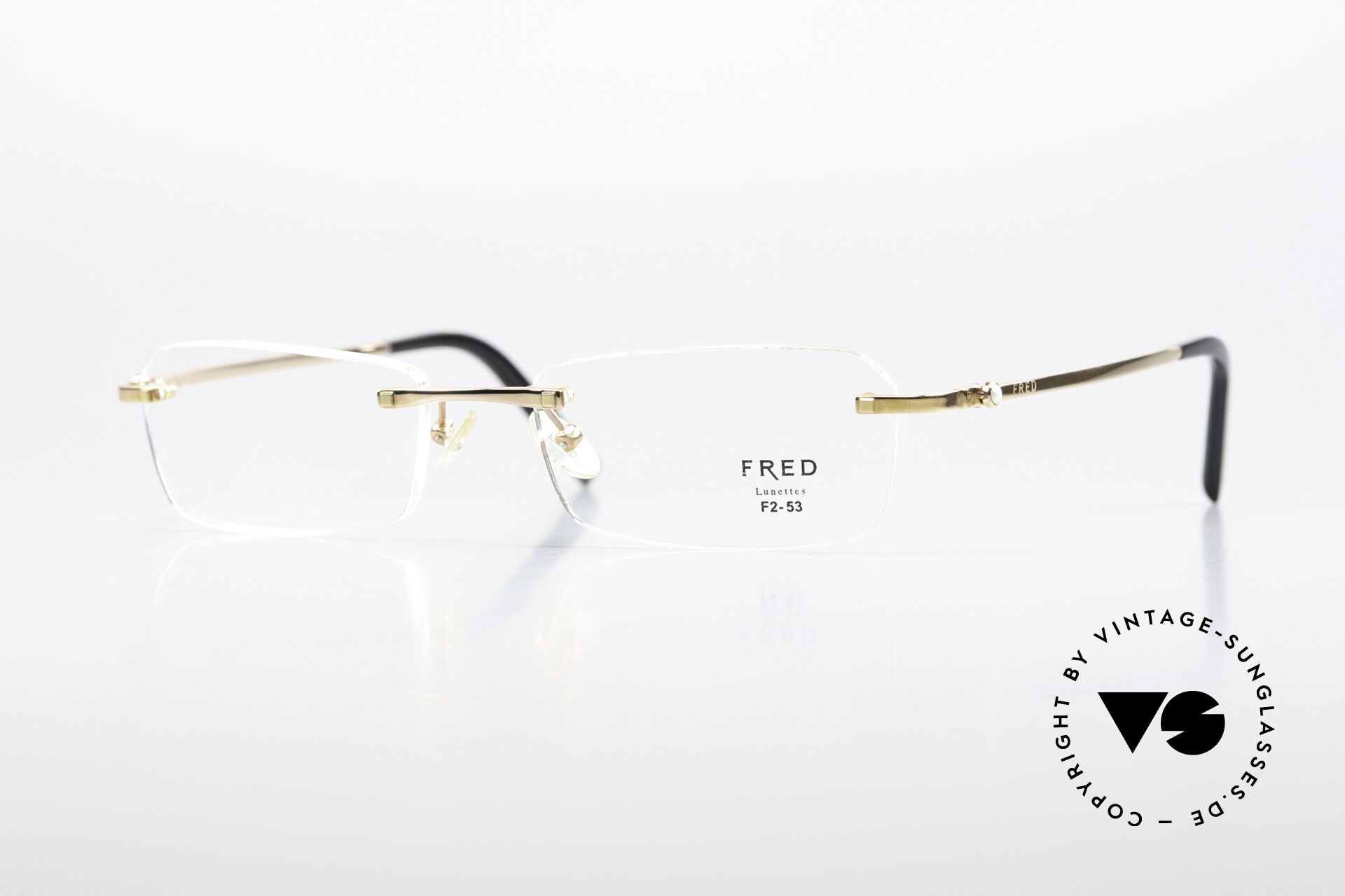 Cecile Reims Fred Deux Une vie フレッド・ドゥ Glasses Fred Sainte-Lucie Genuine Pearl On The Frame