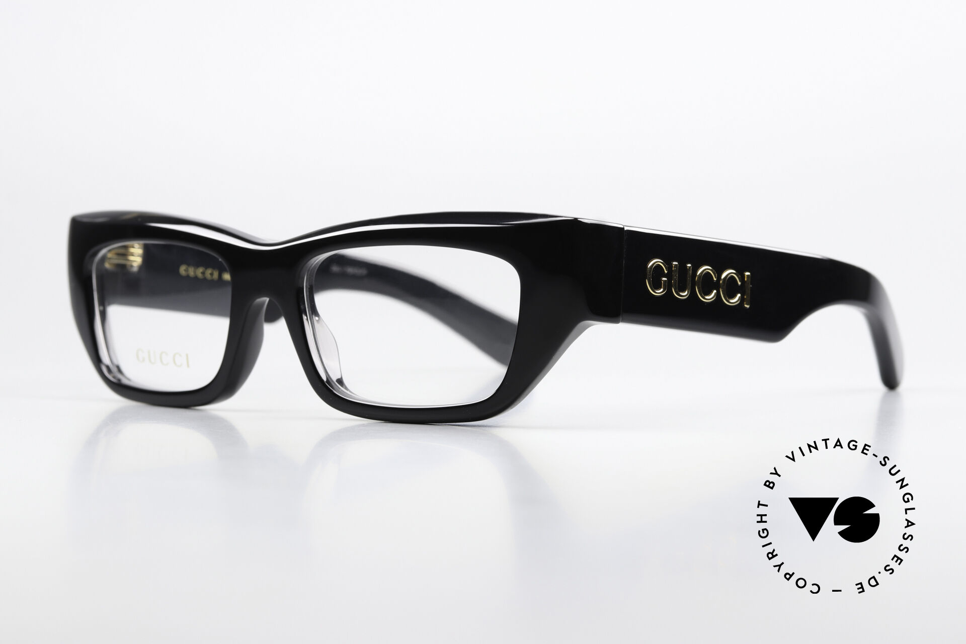 Glasses Gucci GG1297O Massive Acetate Frame Black display picture 1