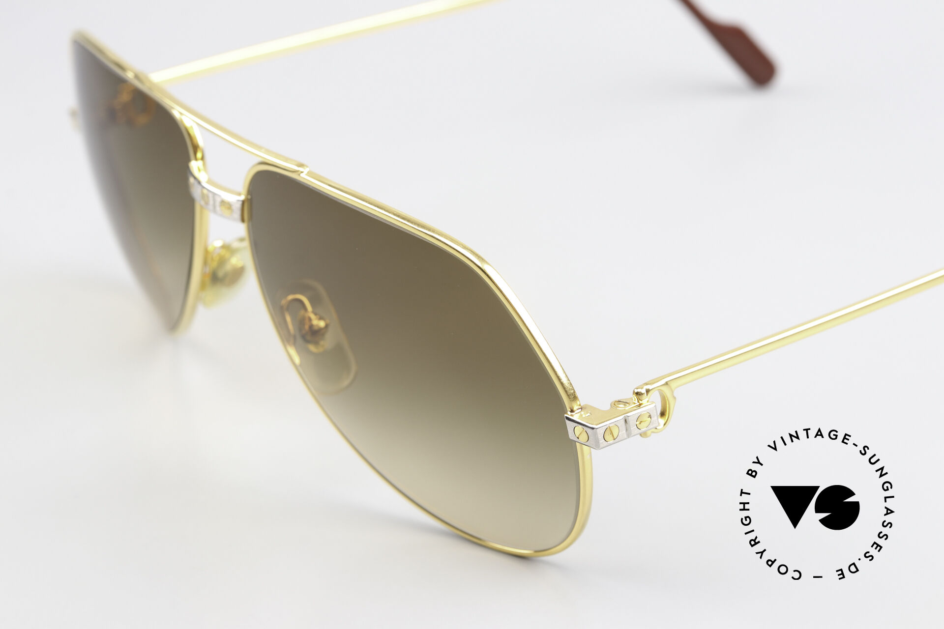 Authentic Cartier Aviator Vendome  LC - M SUNGLASSES Cartier Vendome Sunglasses In Vintage Sunglasses for sale | eBay main image 4