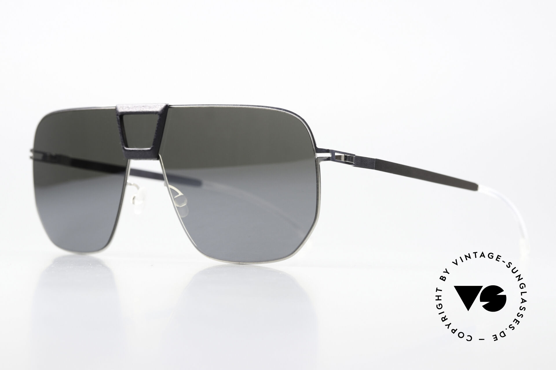 Sunglasses Mykita Mylon Cayenne Black Shiny Silver Flash