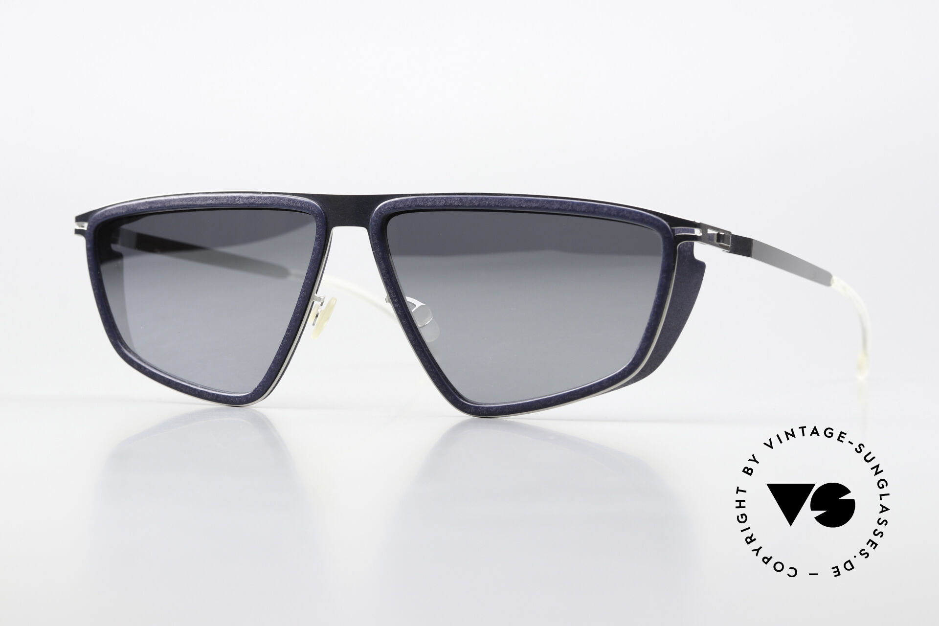 Occhiali Da Sole MYKITA MYLON HYBRID CAYENNE - Col. 446 Rosso Navy/blu Scuro - Aviator Uomo/donna - Foto 5