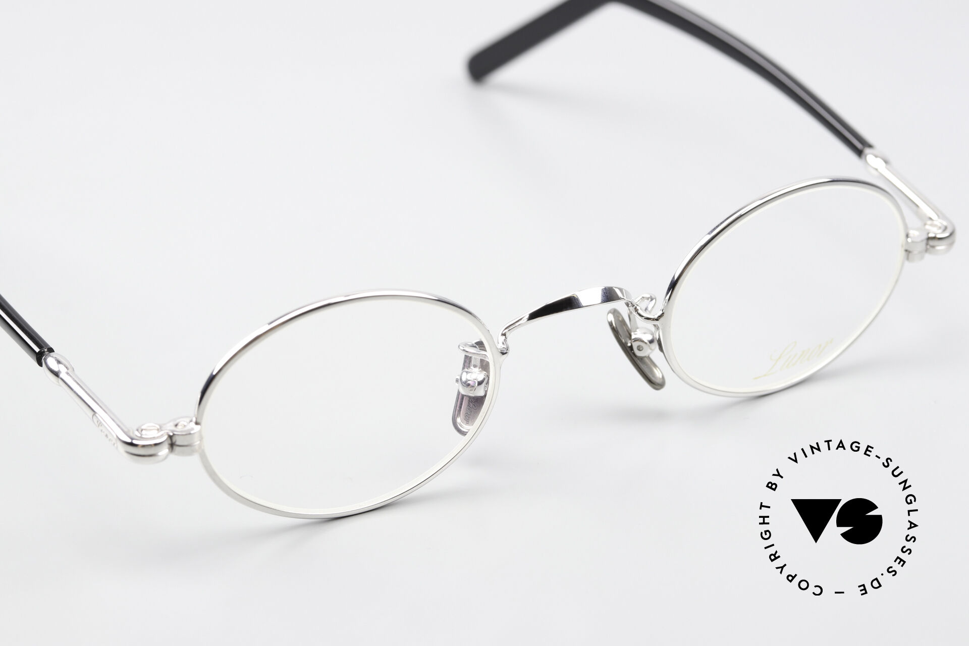 メガネ・老眼鏡 Lunor XV Mod.1503 PP Silver. LUNOR Brille XV Mod 1503 GP Gold Plattiert Poliert Germany Panto