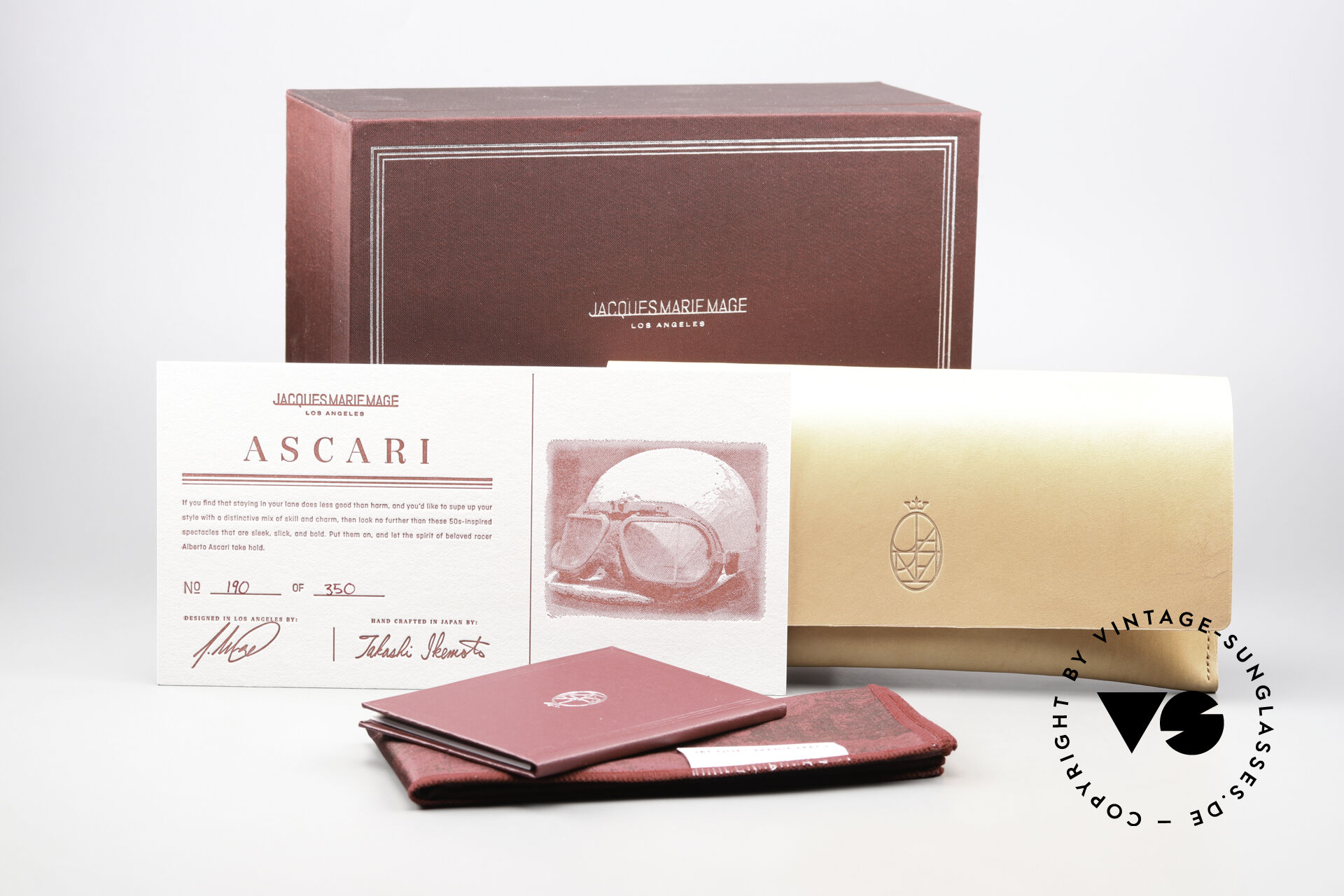 Sunglasses Jacques Marie Mage Ascari Racing Driver Alberto Ascari
