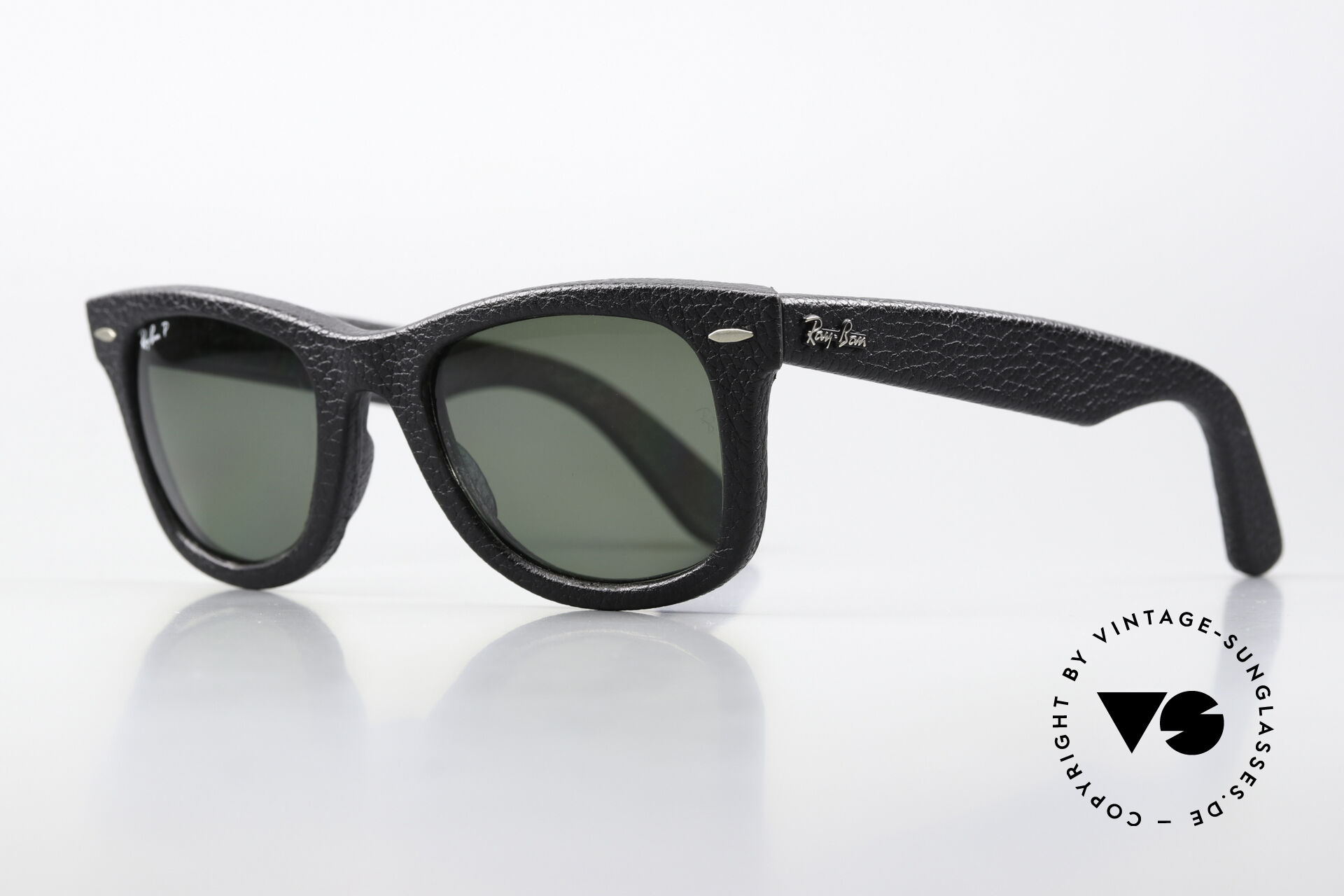 Sunglasses Ray Ban Wayfarer I Leather Genuine Leather Edition display picture 3