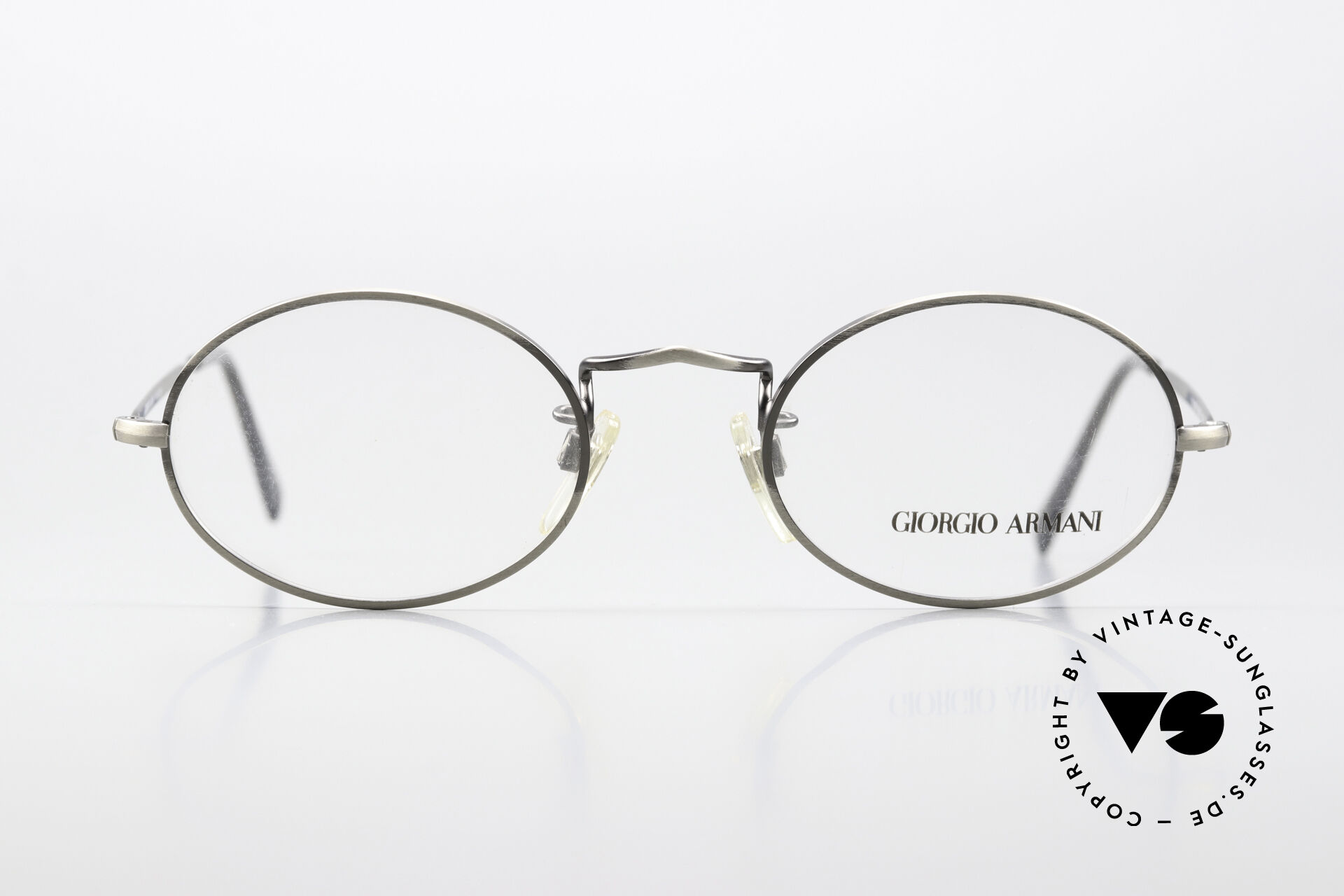 Giorgio Armani チタン製オーバルメガネ Glasses Giorgio Armani 118 Rare Old Oval 90's Glasses
