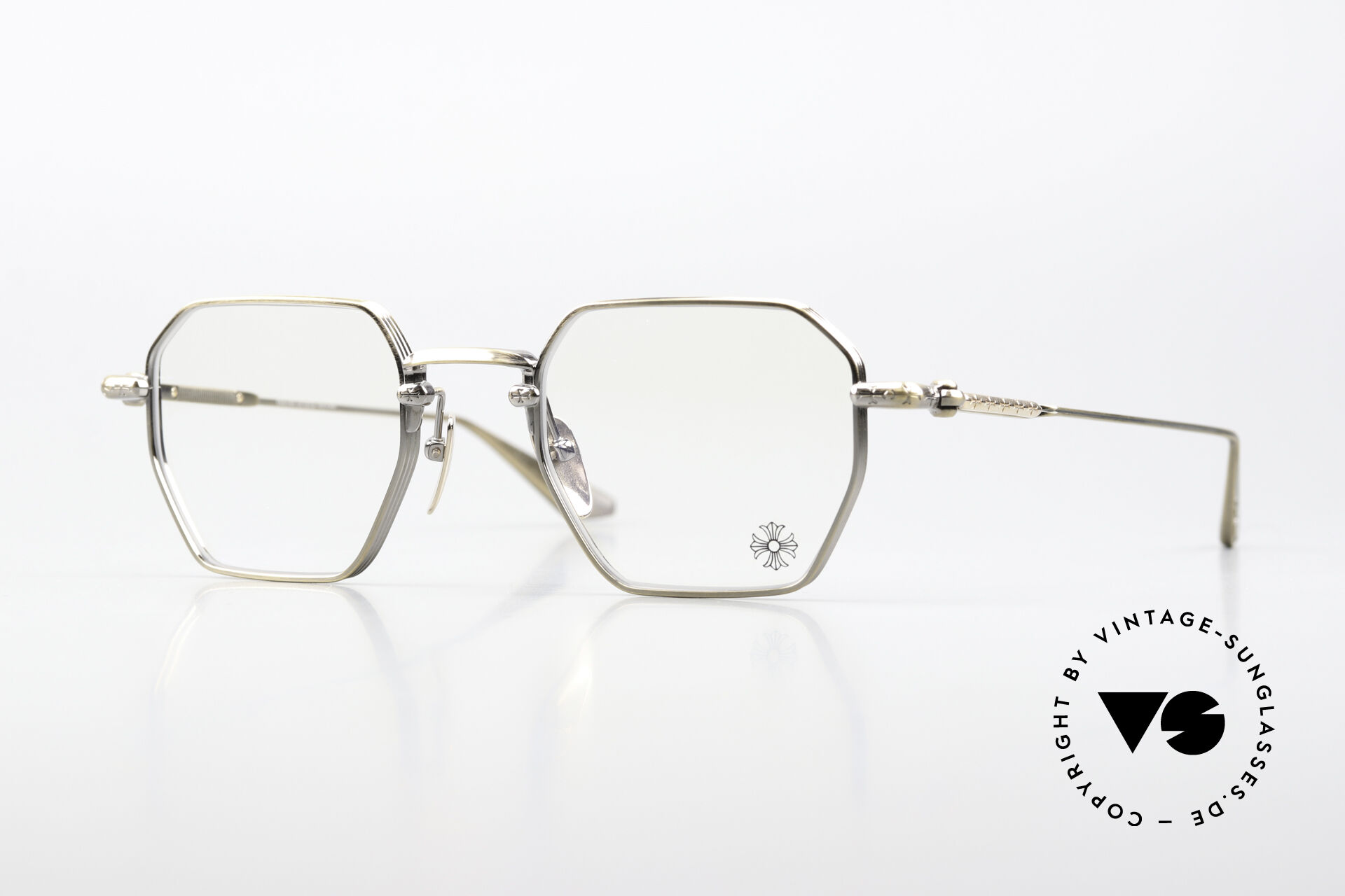 Glasses Chrome Hearts Lump Antique Gold Eyewear display picture 1