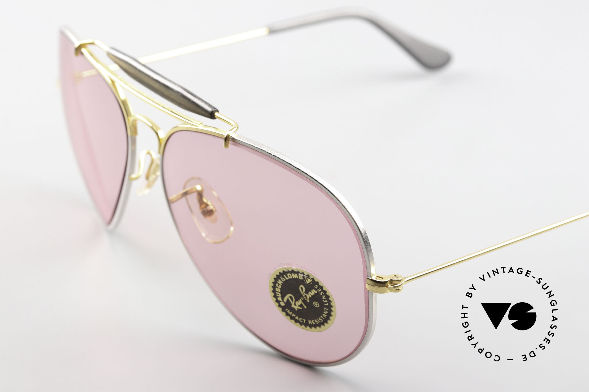 Pink & Yellow Ray Ban Aviators Ray Ban Aviator Matte Arista / Brown Mirror Fucia - Sun Sports main image 2