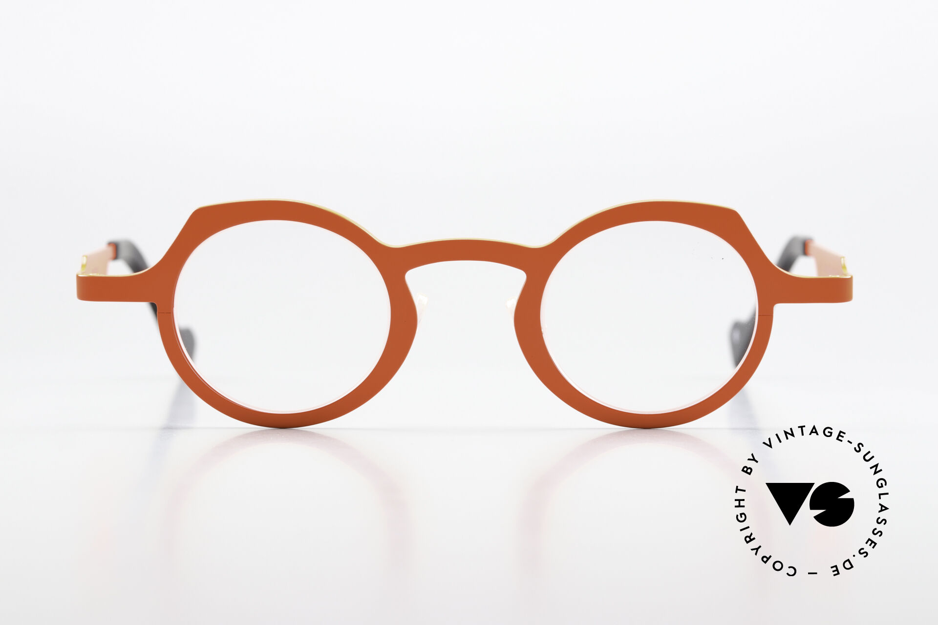 Glasses Theo Belgium Asia Titanium Frame Neon Orange