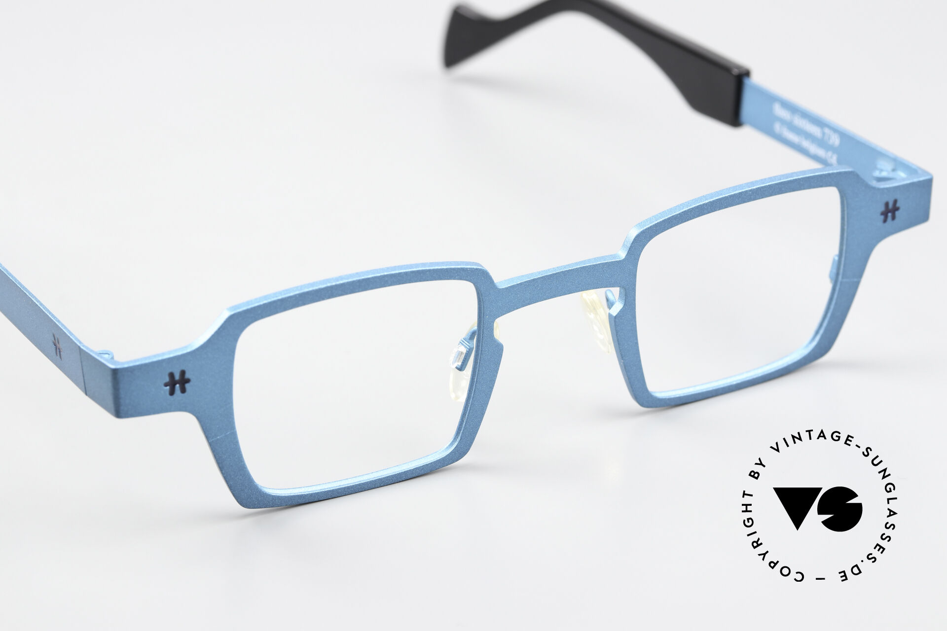 Glasses Theo Belgium Sixteen Titanium Turquoise Metallic
