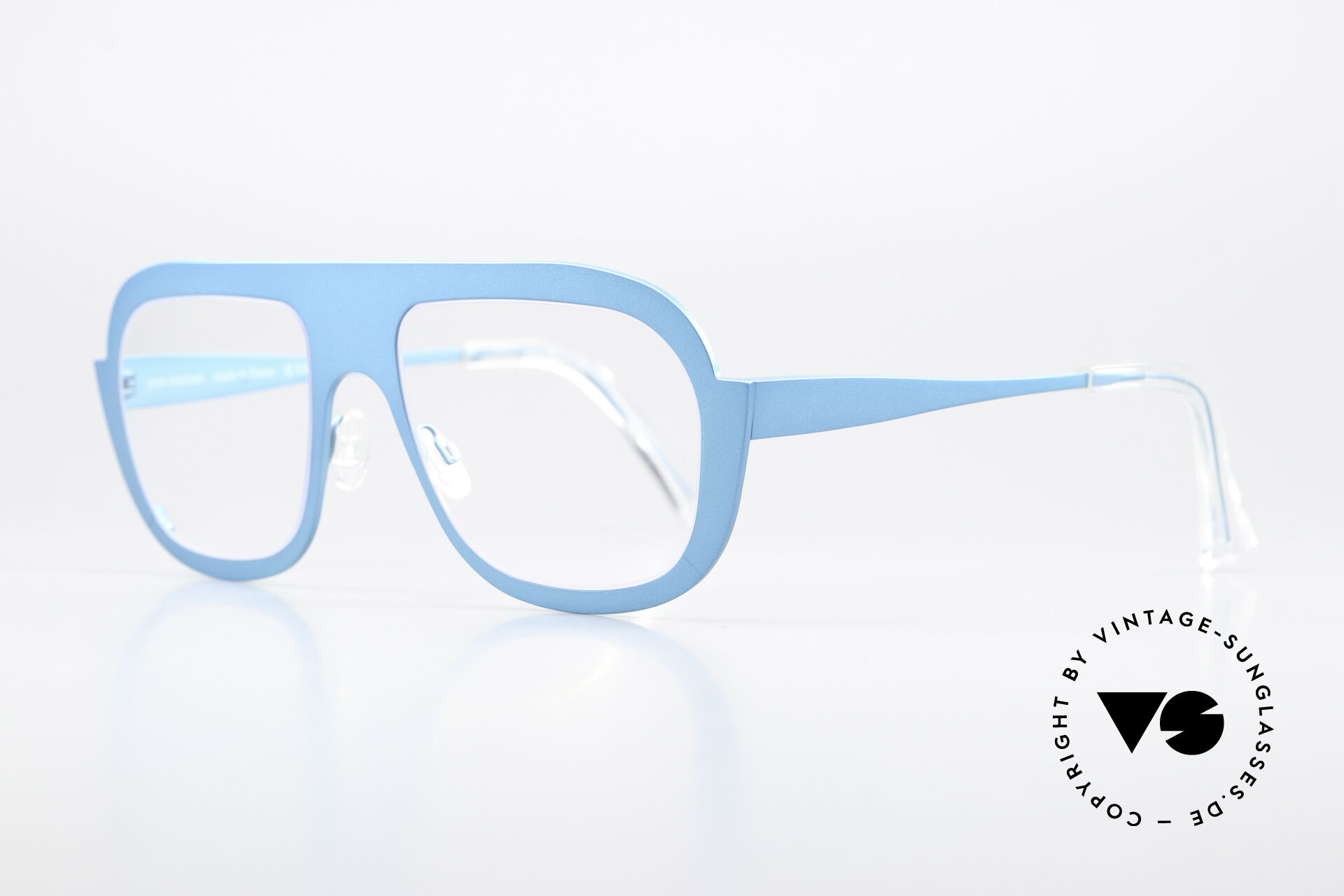 Glasses Theo Belgium Bientot Titanium Frame Turquoise