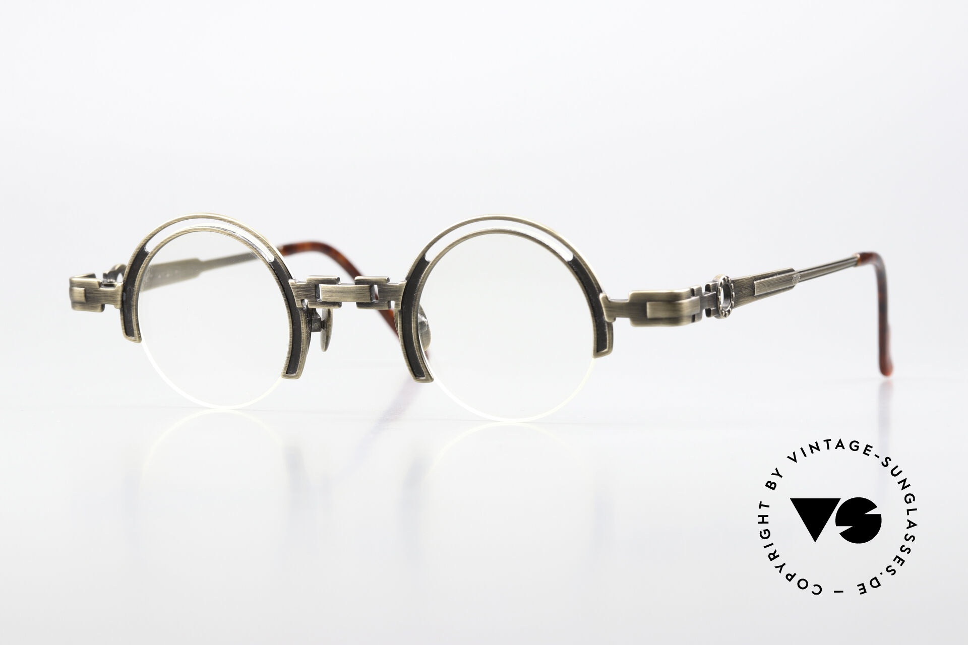 KOURE KR 8179 Vintage Titan Vintage Rare Titanium RX Eyeglasses Frame 46-20 Blue 1990s 140 mm - 150 mm Temple Vintage Eyeglasses for  main image 2