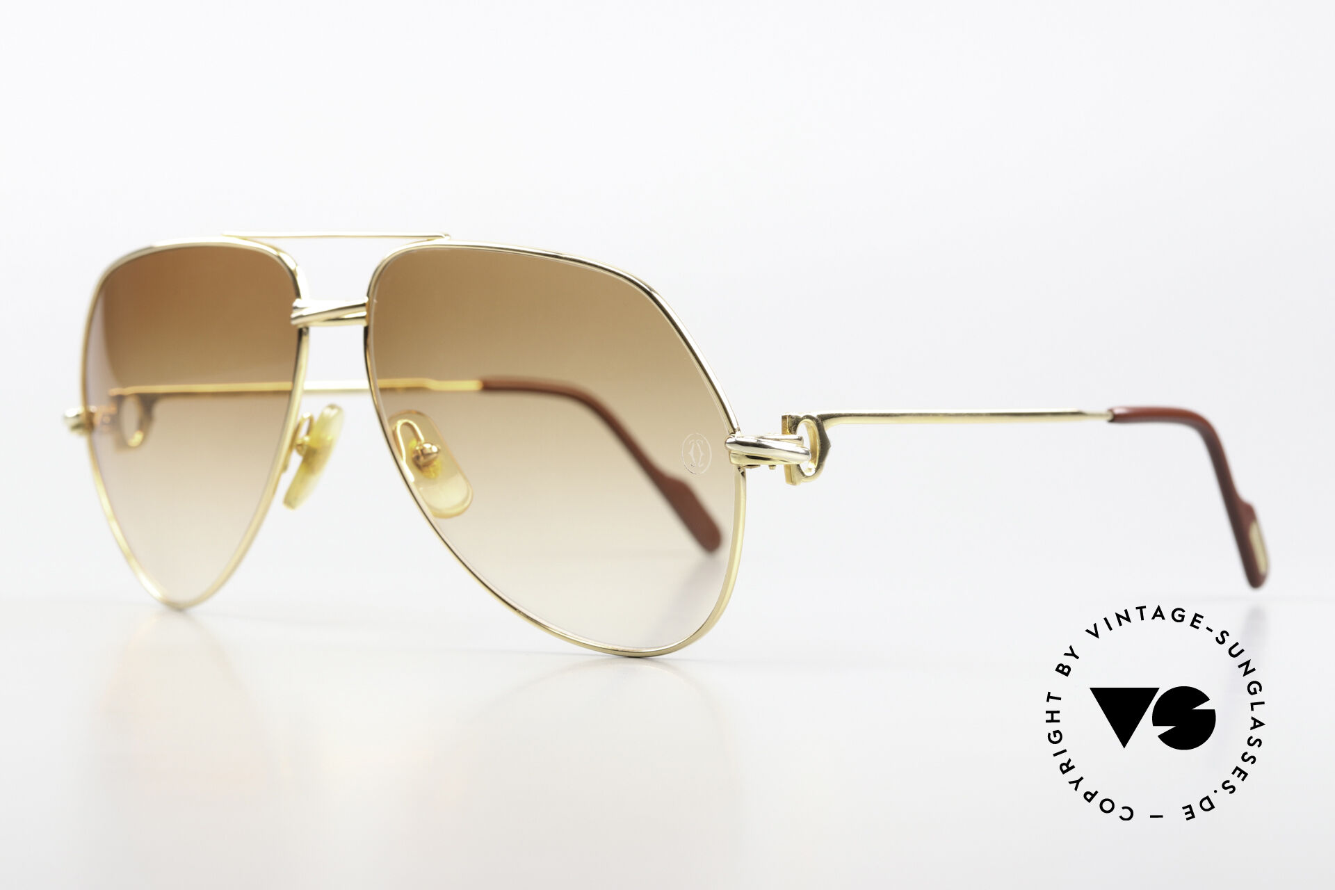 Sunglasses Cartier Vendome Solid Gold - L 18kt Solid Gold 