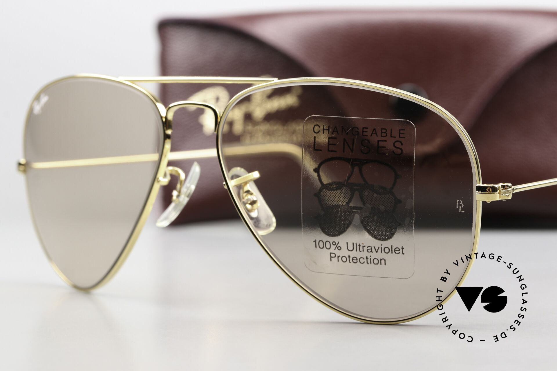 Sunglasses Ray Ban Large Metal Changeable Lenses B&L USA