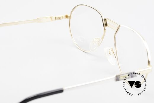Cazal 739 Gold Plated Eyeglass-Frame, demo lenses can be replaced optionally, size 59/17, Made for Men