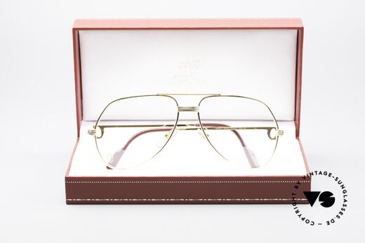 Cartier Vendome LC - M Luxury Aviator Frame 22ct, NO retro eyeglasses, but an authentic vintage ORIGINAL, Made for Men Cartier Vendome LC - M Luxury Aviator Frame 22ct, NO retro eyeglasses, but an authentic vintage ORIGINAL, Made for Men