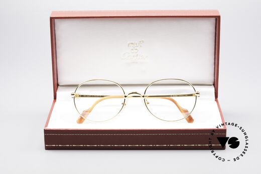 Cartier Antares Round 90's Luxury Eyewear, Size: small, Made for Men and Women