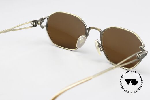 Jean Paul Gaultier 55-6106 90's Frame Antique Gold, NO retro fashion, but a 30 years old rarity in size 49/19, Made for Men and Women