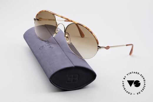 Bugatti 64919 90's Semi Rimless Sunglasses, NO retro shades, but a rare 25 years old ORIGINAL, Made for Men