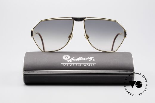 St. Moritz 403 80's Jupiter Sunglasses, NO retro fashion, but a vintage original incl. SM case, Made for Men