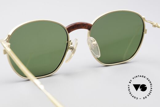 Jean Paul Gaultier 55-1271 Gold Plated 90s Sunglasses, NO retro shades, but an old original from 1995, Made for Men and Women