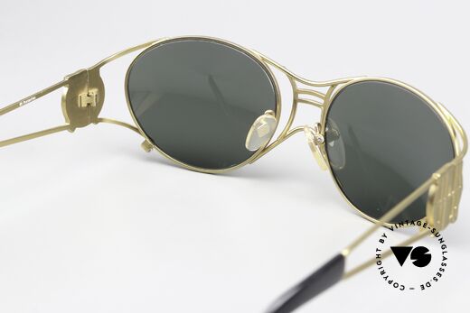 Jean Paul Gaultier 58-6101 90's Steampunk Sunglasses, NO RETRO SHADES, but a 25 years old designer piece, Made for Men and Women