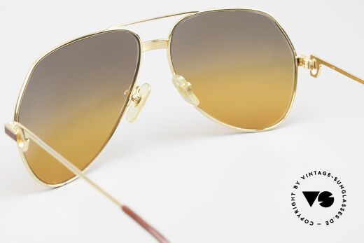 Cartier Vendome Laque - L Luxury 80's Aviator Sunglasses, 2nd hand model, but in great vintage condition + box, Made for Men and Women
