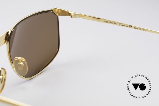 Casanova NM7 24KT Gold Plated Shades, frame can be glazed with optical lenses of any kind, Made for Men and Women