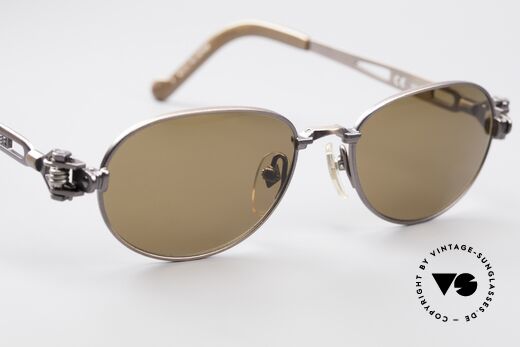 Jean Paul Gaultier 56-8102 Oval Steampunk Sunglasses, NO retro sunglasses, but a rare original from 1995, Made for Men and Women