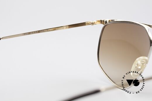 Zollitsch Cadre 9 18kt Gold Plated Sunglasses, NO RETRO fashion, but a rare 30 years old ORIGINAL, Made for Men