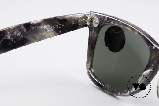 Ray Ban Wayfarer I Limited Edition Gray Frost, NO retro Italy-Wayfarer; authentic old USA-original!, Made for Men and Women