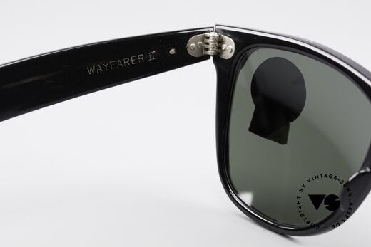Ray Ban Wayfarer II Sunglasses Classic 80's, orig. name: W0530 Wayfarer Street Neat Brown/Black, Made for Men and Women