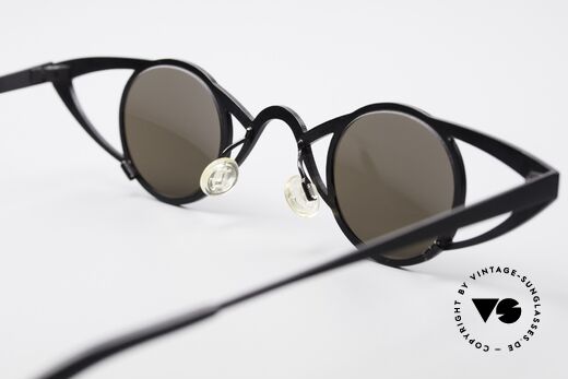 Theo Belgium Saturnus Round Designer Sunglasses, Size: large, Made for Women