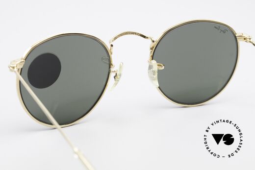 Ray Ban Round Metal 47 Small Round B&L Sunglasses, orig. name: Small Round Metal, W1573, 47mm, G-15, Made for Men and Women