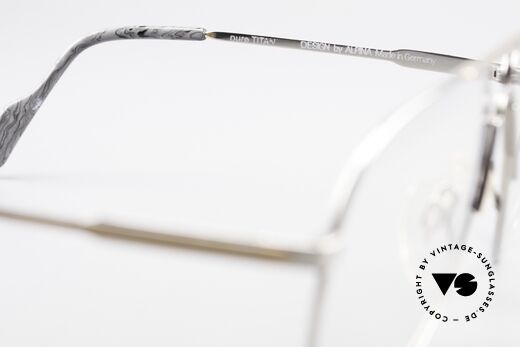 Alpina M1FT Vintage Aviator Titan Frame, demo lenses can be replaced with optical sun lenses, Made for Men