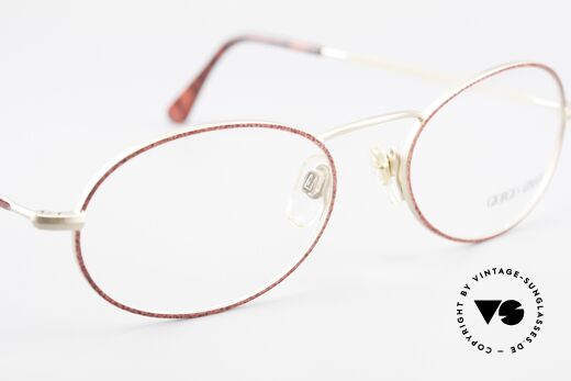 Giorgio Armani 125 Oval 80's Vintage Glasses, frame fits optical lenses or sun lenses optionally, Made for Women