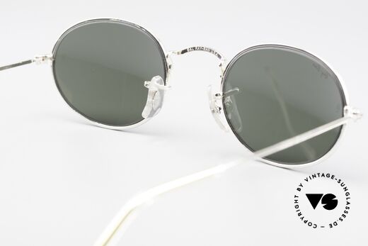 Ray Ban Classic Style I Old Oval B&L USA Sunglasses, original B&L name: W2104, silver, G-15, 49mm, Made for Men and Women