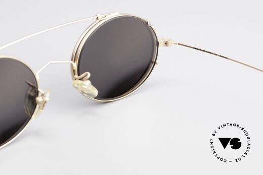 Cutler And Gross 0305 Oval Sunglasses With Clip On, the quality frame could be glazed with prescriptions too, Made for Men and Women