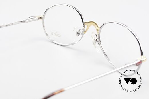Bugatti 22126 Rare Oval 90's Vintage Glasses, demo lenses can be replaced with optical (sun) lenses, Made for Men and Women