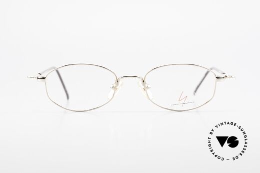Yohji Yamamoto 51-7211 Gold Plated Frame With Clip On, Size: small, Made for Men and Women