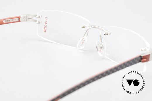 Bugatti 464 Rimless Luxury Frame Palladium, Size: medium, Made for Men