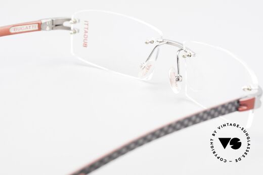 Bugatti 464 Rimless Eyeglasses Ruthenium, Size: medium, Made for Men