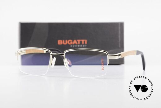 Bugatti 547 Precious Padouk Wood Gold M, Size: medium, Made for Men