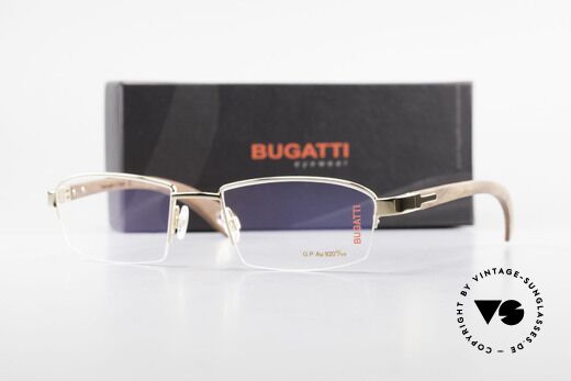 Bugatti 473 Kotibé Precious Wood Gold, Size: large, Made for Men