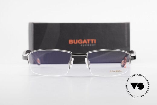 Bugatti 473 Precious Ebony Gray Gold, Size: large, Made for Men