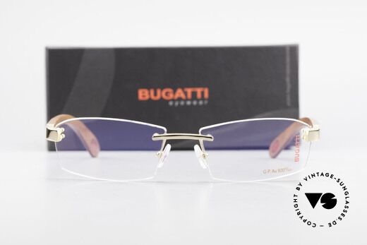 Bugatti 517 Kotibé Precious Wood Gold, Size: large, Made for Men
