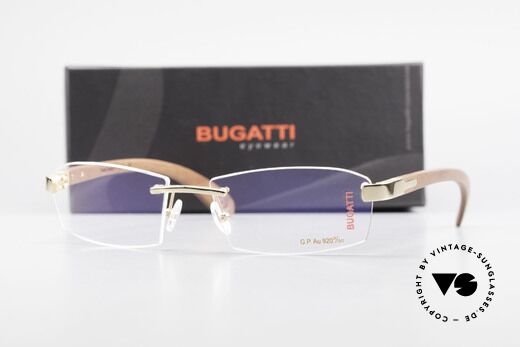 Bugatti 517 Kotibé Precious Wood Gold, Size: large, Made for Men