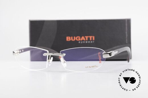 Bugatti 518 White Gold Precious Ebony, Size: large, Made for Men